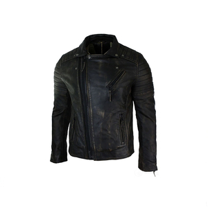 Vestes en cuir véritable imperméables et respirantes pour hommes, design tendance 2024, confortables, vente en gros, manches longues, style racing. - Product Image 4
