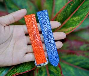 Venta al por mayor correa de reloj de cuero correas de reloj de cuero Stingray del mejor proveedor vietnamita Luxali - Product Image 5