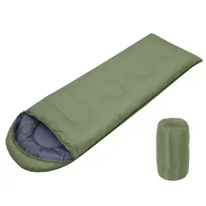 Venta al por mayor al aire libre de alta calidad cálido e impermeable plegable portátil viaje Camping saco de dormir