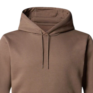 Sudadera con Capucha para Hombre, Color Marrón Moca, de Algodón y Felpa, Cálida, Informal, Lisa, con Capucha, Manga Larga, Estilo Urbano, Color Sólido - Product Image 4