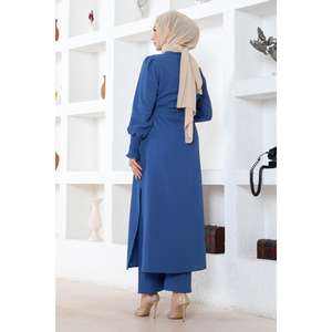 Conjunto Deportivo Indigo Ripped MSW19233-2, Informal, Verano, Top Largo, Pantalones Midi, 2XL XL, Poliéster, Diseño con Botones, ODM Air - Product Image 4