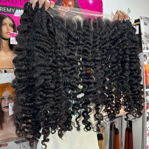 Vente en gros de cheveux humains vierges vietnamiens Genius Weft 100% cheveux bouclés birmans naturels non transformés vendeurs crus - Product Image 1