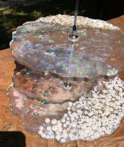 แท่นวางเค้กศิลปะทำจากเรซินอีพ็อกซี่ทำมือต้องการสูงตกแต่งโต๊ะกลางของคุณและอุปกรณ์เค้กโต๊ะรับประทานอาหารที่จำเป็น - Product Image 5