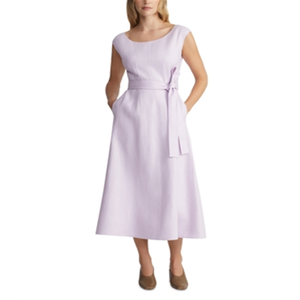 Abito svasato con cintura Lafayette 148 New York, taglia 6, con vita naturale - Product Image 1