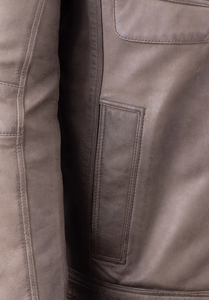 Veste en cuir de mouton pour hommes Veste en cuir pour hommes Veste noire de qualité supérieure à la mode Veste en cuir pour hommes - Product Image 5