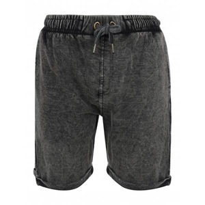 Short de survêtement personnalisé solide 100% coton Cordon de serrage confortable et délavé à l'acide vintage lourd avec ceinture élastique Cargo à ourlet brut - Product Image 1