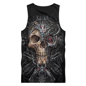 Camiseta sin mangas de mezcla de algodón para hombre más vendida, chaleco de entrenamiento de gimnasio transpirable ecológico, sublimación - Product Image 2