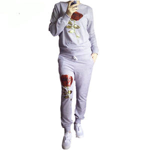 Traje de chándal de invierno unisex de alta calidad 100% algodón estampado personalizado peso pesado de talla grande conjuntos bordados hombres mujeres - Product Image 1