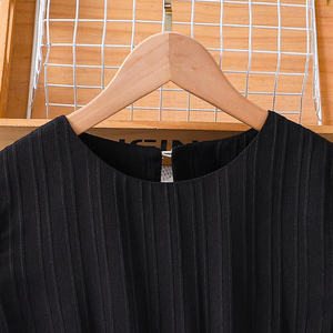 Verano niñas 6-12 + años ropa para niños elegante cuello colgante sin mangas Top pantalones cortos conjunto - Product Image 5