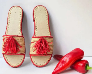 Sandalias de rafia, Zapatos hechos a mano, Zapatos de rafia, Sandalias de verano, Zapatos de verano para mujer, Zapatos de playa - Product Image 3