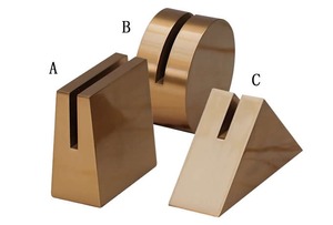 Portatarjetas de oro contemporáneo, soporte de escritorio para etiquetas de precio, tarjetas de nombre o fotos, adecuado para mesa de boda u oficina - Product Image 5