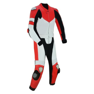 ชุดขี่มอเตอร์ไซค์หนังแท้สำหรับผู้ชายชุดปั่นจักรยาน2ชิ้นแห้งเร็วชุดแข่งรถจากปากีสถาน - Product Image 2