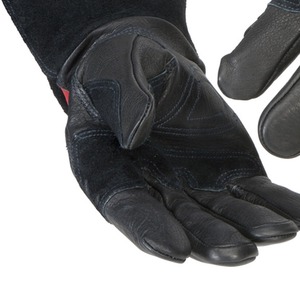 ถุงมือเชื่อมนิรภัยหนังวัว, ถุงมือควบคุมสัตว์หนัง PU กันน้ำมีฝาปิดแบบดึงปรับแต่งสี/ขนาด/โลโก้ได้ทุกเพศ - Product Image 3