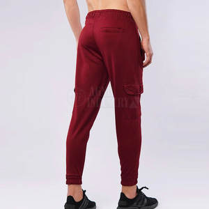 กางเกงจ็อกเกอร์ลำลองผู้ชายสำหรับใส่กลางแจ้ง ผ้าฝ้าย 100% ระบายอากาศได้ดี น้ำหนักเบา ซักแล้ว คุณภาพสูง สีพื้น มีเชือกผูกเอว - Product Image 4