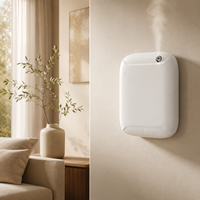 Diffuseur d'arômes intelligent 2026 sans eau, sur pied ou mural, 400 ml, avec écran LCD, atomiseur sans fil pour la maison et le bureau