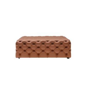 Contemporary Charme Ottoman with Tufted Design Leather Wood Material for Bedroom Living Room Outdoor Hotel Use Includes <b>Storage</b> - Product Image 1