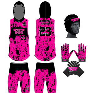 Uniforme de Compresión Premium Transpirable para Flag Football |   Camiseta sin Mangas con Capucha 7on7 Antibacteriana, Absorbente de Humedad y de Secado Rápido - Product Image 6