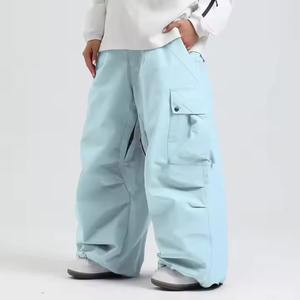Pantalones holgados de esquí de nieve transpirables de alta calidad de Hip Hop, cortavientos holgado, ropa de esquí de talla grande, pantalones de esquí de carga para Snowboard - Product Image 1
