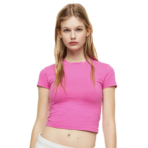 T-shirts de course haut de gymnastique entraînement de Fitness vêtements de Yoga haut de Sport pour femmes entraînement dames chemises de sport femmes haut court t-shirt - Product Image 4