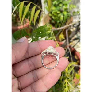 Ethiopian Opal <b>Eternity</b> <b>Ring</b> Vintage 925 <b>Sterling</b> <b>Silver</b> Handmade Gemstone <b>Ring</b> Wholesale Jewelry Supplier - Product Image 5