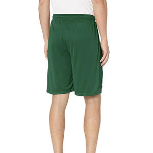 Pantalones cortos atléticos de poliéster y algodón hechos en fábrica con bolsillos Ropa de entrenamiento de verano y gimnasio de lona transpirable para correr Jogging - Product Image 3