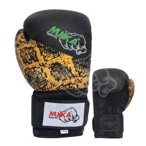 Gants de boxe pour hommes à impression personnalisée de haute qualité Gants de boxe en cuir avec logo personnalisé pour l'entraînement - Product Image 1