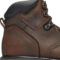 Sepatu Keselamatan Kulit Bernapas Tinggi dengan Sol Tengah Baja Tahan Aus Anti Selip Tahan Sengatan Listrik Dapat Disesuaikan
