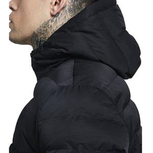Best Selling Shiny Bubble Quilted <b>Canvas</b> Puffer <b>Jacket</b> for <b>Men</b> Cold Weather Protection Warm Winter with Hood OEM Style - Product Image 3