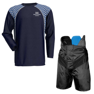 Wholesale Custom Ice Hockey Uniforms Sublimated <b>Polyester</b> 220-260gsm Team Wear Jersey Hockey <b>Socks</b> Pants RACCOON SPORTS Cheap - Product Image 4