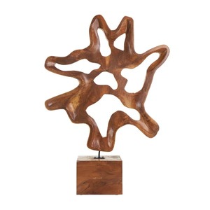 Escultura de Mesa de Hoja de Oro Hecha a Mano, Centro de Mesa Decorativo Artístico Moderno para Oficina o Interiores del Hogar, Venta al por Mayor desde India - Product Image 4