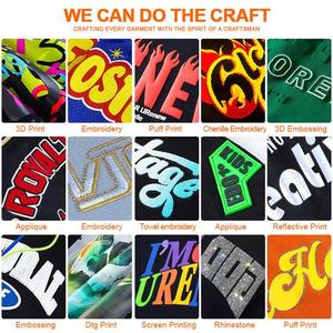 Logo imprimé personnalisé poche à fermeture éclair pantalon Cargo lourd 100% coton vierge éponge française empilés pantalons de survêtement évasés pour hommes - Product Image 5