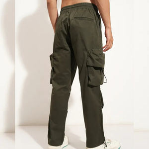 Pantalons de travail décontractés en toile pour hommes, nouvelle mode, légers, multi-poches, style cargo - Product Image 3