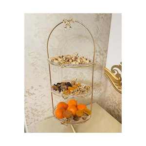 ชุดนำเสนอแก้วทองเหลืองสามชั้นแบบญี่ปุ่นถาดเสิร์ฟแบบแก้วสองชั้นและแบบเดี่ยว - Product Image 2