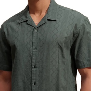 เสื้อเชิ้ตผ้าลินินคุณภาพสูง 100% ปกเปิด สำหรับผู้ชาย ปักโลโก้ตามสั่ง เสื้อเชิ้ตแขนยาวลำลอง - Product Image 5