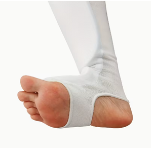 Protège-tibias rembourrés doux lavables en tissu de coton avec protection du cou-de-pied pour le kickboxing, le karaté et l'entraînement de boxe - Product Image 6