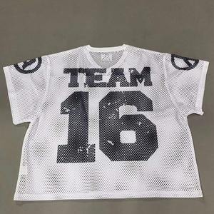 Camiseta de Fútbol Americano Personalizada de Alta Calidad, Manga Corta, Estampada, Antibacteriana, 100% Poliéster, para Hombre - Product Image 1