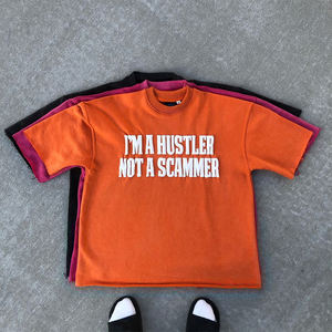 เสื้อยืดผ้าฝ้ายทอแบบสวมหัวสำหรับผู้ชายเสื้อครอปซักได้สำหรับผู้ชายเสื้อยืดคอกลมผ้าคอตตอน100เปอร์เซ็นต์โลโก้ออกแบบได้ตามต้องการ - Product Image 5