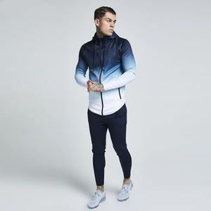 rofessional Manufacturer Custom 100% Polyester Blank Streetwear Outdoor Running Sports <b>Zip</b> <b>up</b> <b>Hoodie</b> With Pocket Two Piece Set - Product Image 6