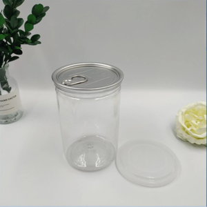 Bocal en PET transparent de 600ml avec bouchon en plastique de 85mm 35g pour le stockage des aliments Confiture Noix séchées Fruits directement Manufacture du Vietnam - Product Image 1