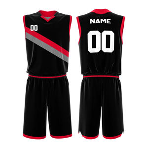 Ensemble d'uniformes de basket-ball pour hommes, en polyester 100%, de haute qualité, nouveau design, vêtements de sport d'extérieur personnalisés - Product Image 5