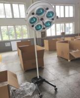 Lampe d'opération verticale électrique sans ombre à 5 réflecteurs, sur pied ou à fixation par bride, pour hôpitaux et cliniques dentaires, IRC 98, 80000 Lux