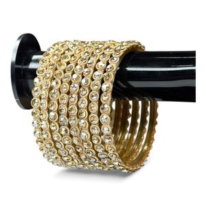 Bracelet en verre scintillant de forme émeraude tendance, best-seller, lot en vrac, tailles assorties, bijoux de mariage, prêt à être expédié pour femmes - Product Image 3