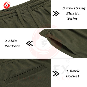 ชุดวอร์มกางเกงขาสั้นสำหรับผู้ชายชุดวอร์ม2ชิ้นชุดวอร์มสีพื้นชุดวอร์มเล่นกีฬาฤดูร้อน - Product Image 6