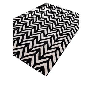 Adrift Wool <b>Hand</b> <b>Tufted</b> <b>Rug</b> Grey & Black Chevron Pattern for Home Use Tra-15157 - Product Image 2