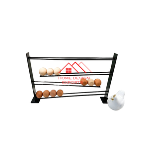 Conception finie pour comptoir de cuisine Meilleures ventes Accessoires de cuisine Porte-oeufs en métal en forme de cady Porte-oeufs en gris - Product Image 3