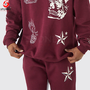 Custom Sports Wear High Quality Men <b>Tracksuit</b> Customized logo 100%Cotton Fleece Winter Wear Man <b>Tracksuits</b> - Product Image 3