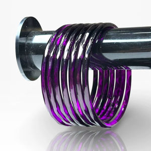 Juego de Brazaletes de Cristal Facetado con Corte Esmeralda en Color Morado Intenso, Joyería Moderna para Uso Diario y Fiestas a Precio de Mayoreo - Product Image 3