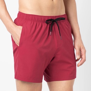 Short de surf pour hommes OEM Classic Beach Canvas Surf Board Shorts Anti-Wrinkle Spandex Fabric Mid Waist Eco-Friendly Wear - Product Image 4