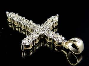 Último diseño VVS Clarity Moissanite Diamond Cross Pendant Novedades Chapado en oro rosa Christian Hip Hop para hombres y mujeres - Product Image 2