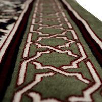 Tapis de prière islamique turc multi-personnes Janamaz Sajada pour famille ou mosquée large tapis de prière en velours en peluche Mihrab